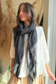 Laundry B Classic Portobello Scarf Charcoal 